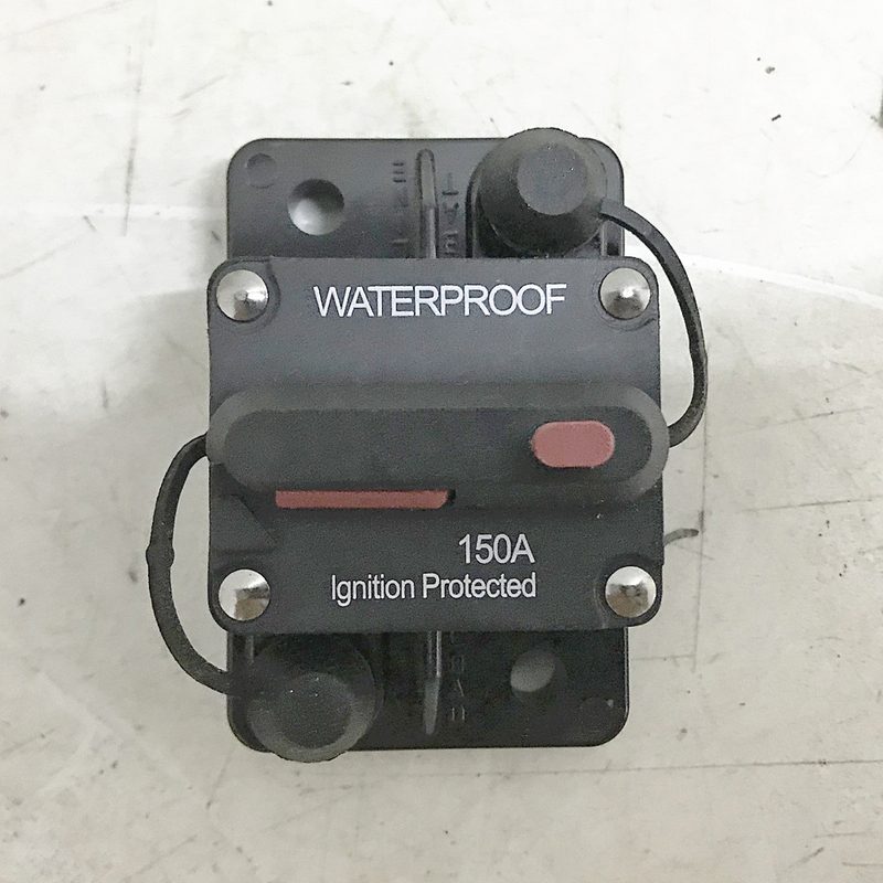 HC-O-2110 100 Amp Circuit Breaker with Manual Reset for Car Marine Trolling Motors Boat ATV Manual Power Protect for Audio System Fuse, 12V-48VDC, Waterproof (100A)