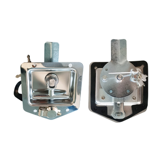 HC-B-10177-3 AUTO PARTS ENGINEERING TRUCK LOCK WITH KEY SILVER 304SS