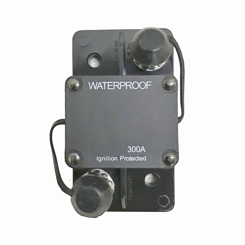 HC-O-2110 100 Amp Circuit Breaker with Manual Reset for Car Marine Trolling Motors Boat ATV Manual Power Protect for Audio System Fuse, 12V-48VDC, Waterproof (100A)