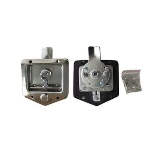 HC-B-10177 BUS DOOR LOCK WITH KEY SILVER