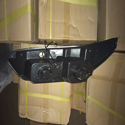 HC-B-1044 BUS HEADLIGHT BLACK 646*372*430 WITH LED FRONT HEADLAMP