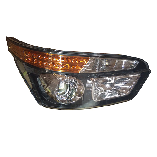 HC-B-1044 BUS HEADLIGHT BLACK 646*372*430 WITH LED FRONT HEADLAMP