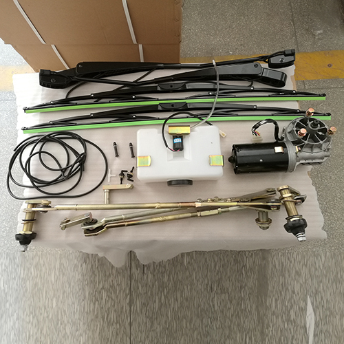 HC-B-48003 OVERLAPPED WIPER ASSEMBLY ,CENTRE DISTANCE OF WIPER LINKAGE 1980-1720MM, MOTOR MODEL: 180W,24V/12V, WIPER BLADE 1000-900MM, WIPER ARM 850-750MM, WASHER 3.5L