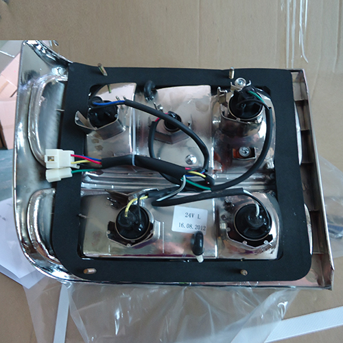 HC-B-2168 auto parts crystal led bus rear light tail light with chrome 