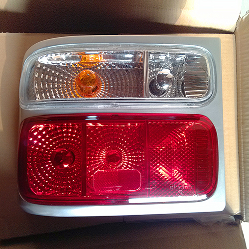 HC-B-2169 REAR LAMP CRYSTAL WITH GREY FRAME