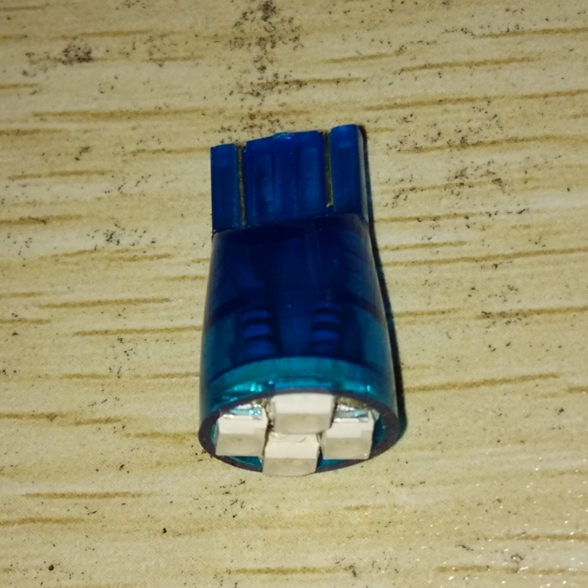 HC-O-1082 10x T10 W5W 194 2825 4SMD LED Wedge Dashboard Gauge Cluster Light Bulb Blue 24V