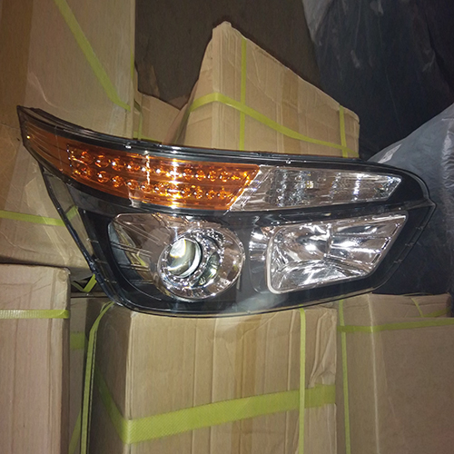 HC-B-1044 BUS HEADLIGHT BLACK 646*372*430 WITH LED FRONT HEADLAMP