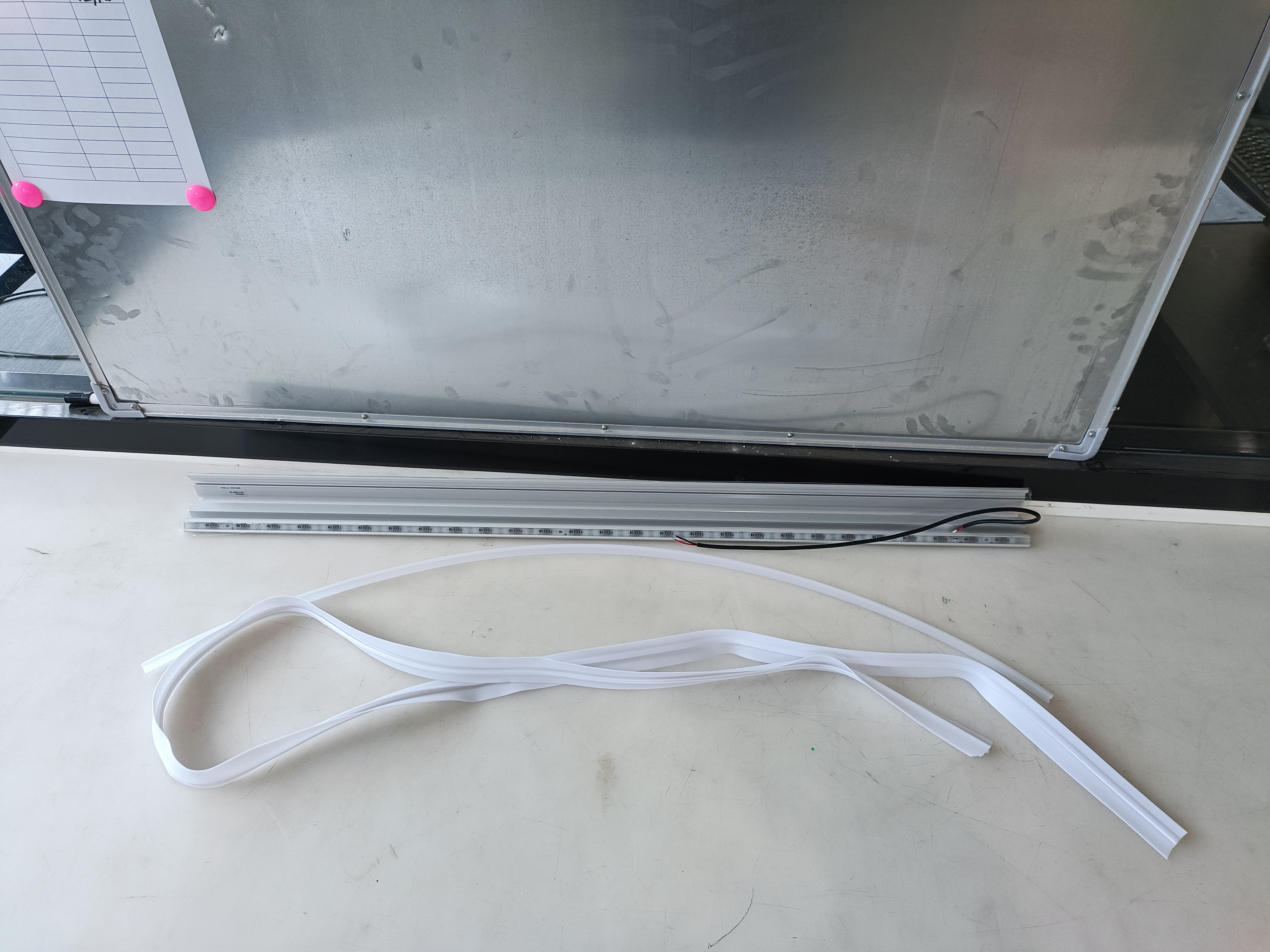 HC-B-15404-1 Waterproof Snap-in LED Window Edge Light Strip for Bus Interior Decor & Safety Warning