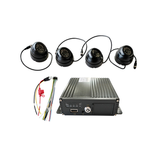 HC-B-63036-1 4-CH Full Set Mobile DVR Video Recorder Kit with 4PCS Waterproof Cameras for Car